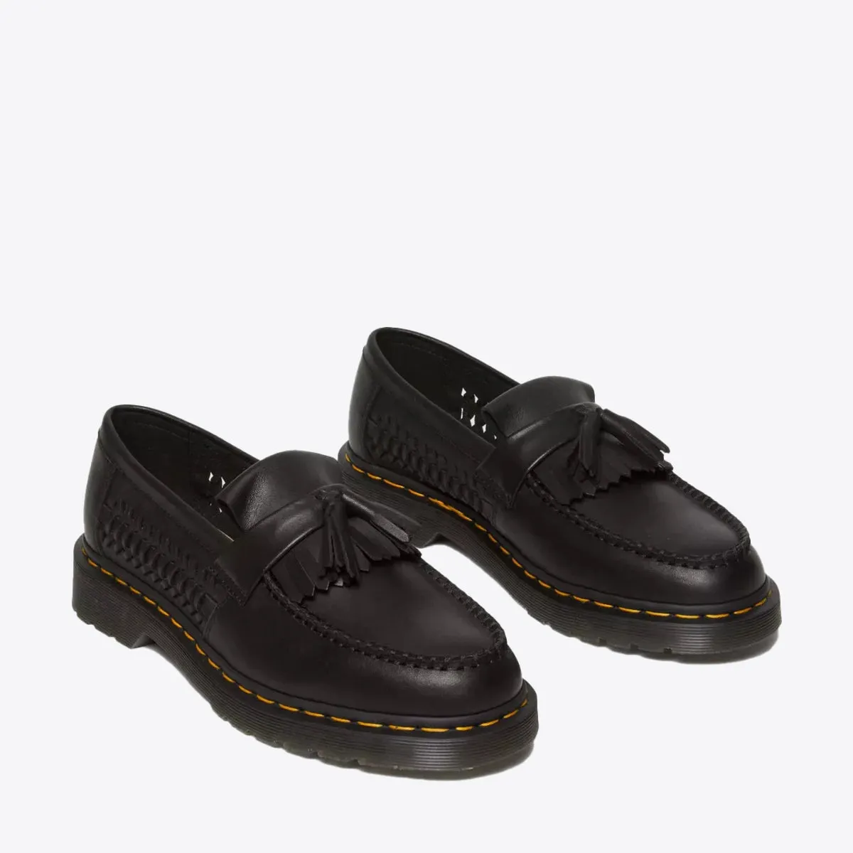 Adrian Woven Leather Tassel Loafer