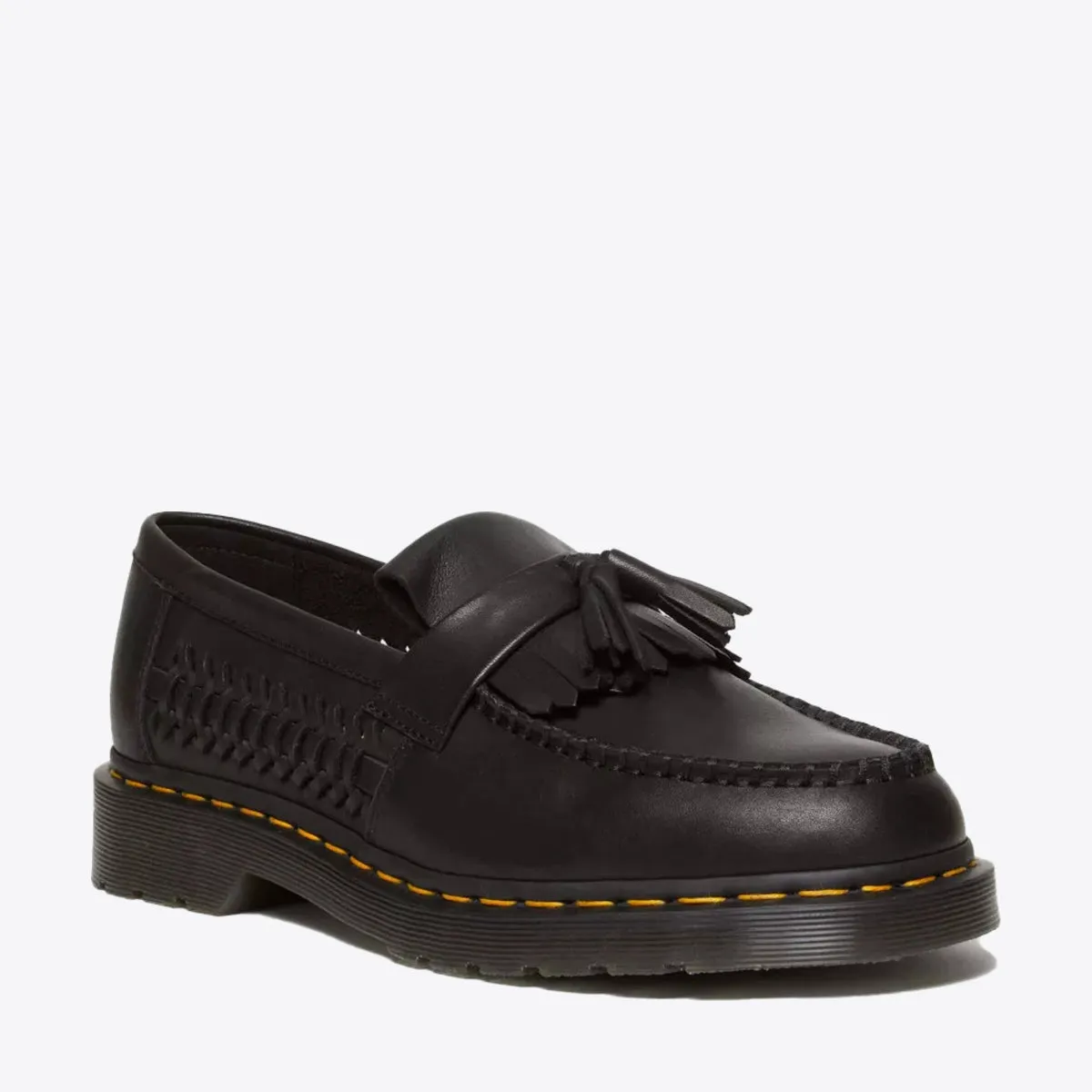 Adrian Woven Leather Tassel Loafer