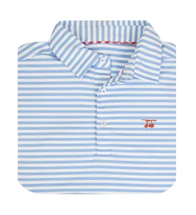 Albatross Polo -Bell/White Wide Stripe