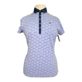 Ariat Polo Shirt in Blue Bits - Women's XL