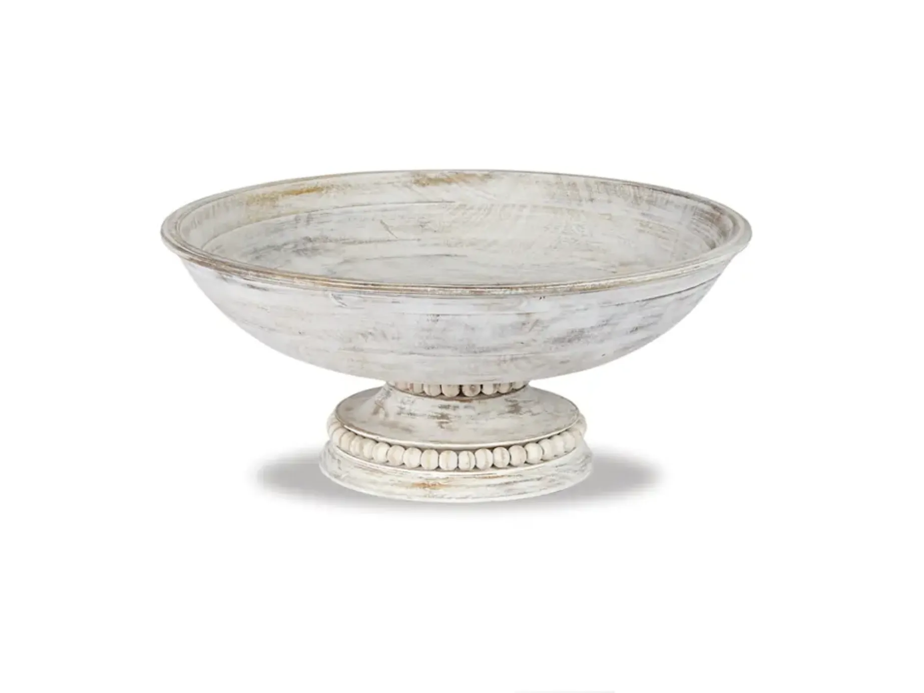 Beaded Pedestal Serving Bowl