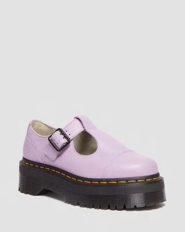 Bethan Lilac Pisa T-Bar Strap Platform Shoe