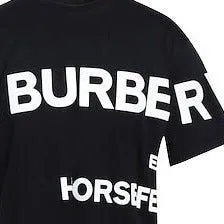 BURBERRY HORSEFERRY-PRINT T-SHIRT BLACK