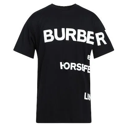 BURBERRY HORSEFERRY-PRINT T-SHIRT BLACK