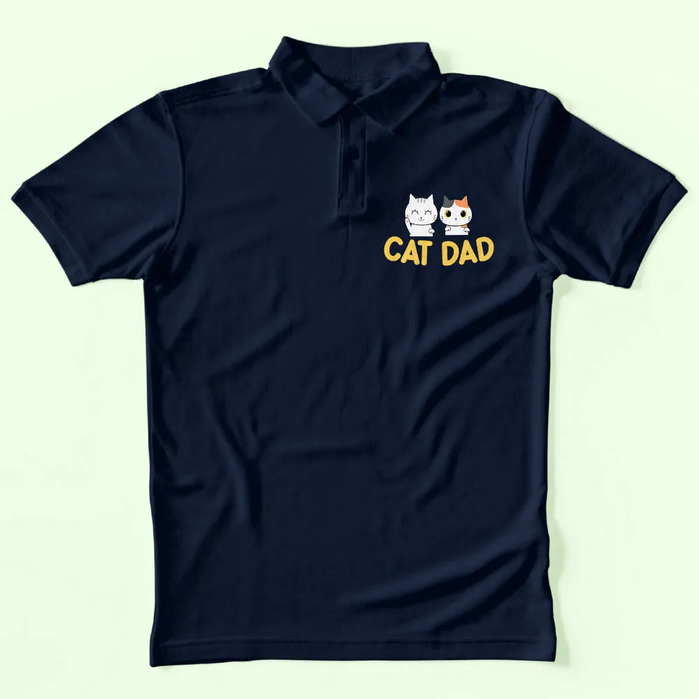 Cat Dad Polo T-Shirt