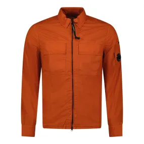 CP COMPANY Lens Chrome Overshirt Jacket Orange