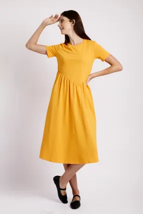 Diagonal Tee Dress in Mango