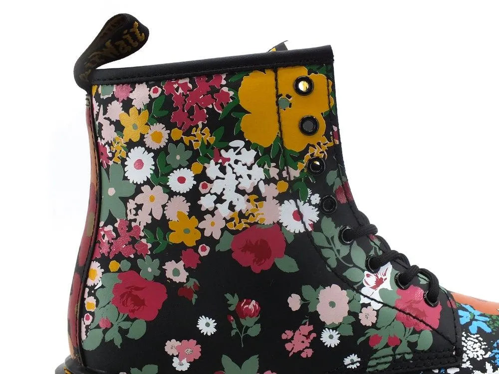 DR. MARTENS FLoreal Mash Up K Hydro Anfibio Fiori Black 1460J-27093001