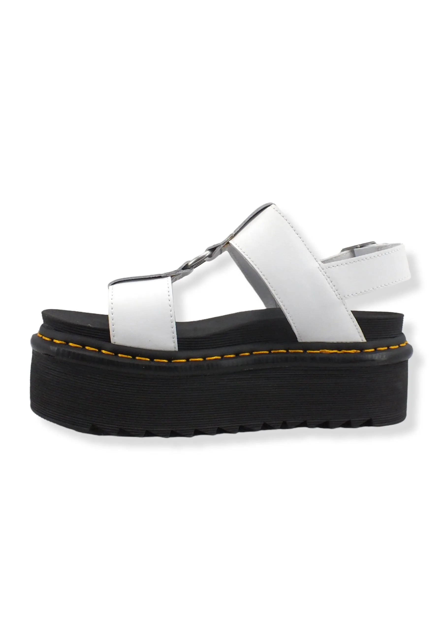 DR. MARTENS Francis Sandalo Platform Donna White FRANCIS-26525100