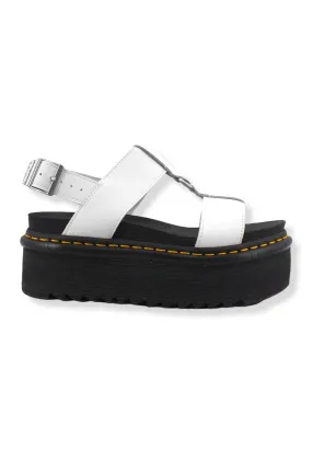 DR. MARTENS Francis Sandalo Platform Donna White FRANCIS-26525100