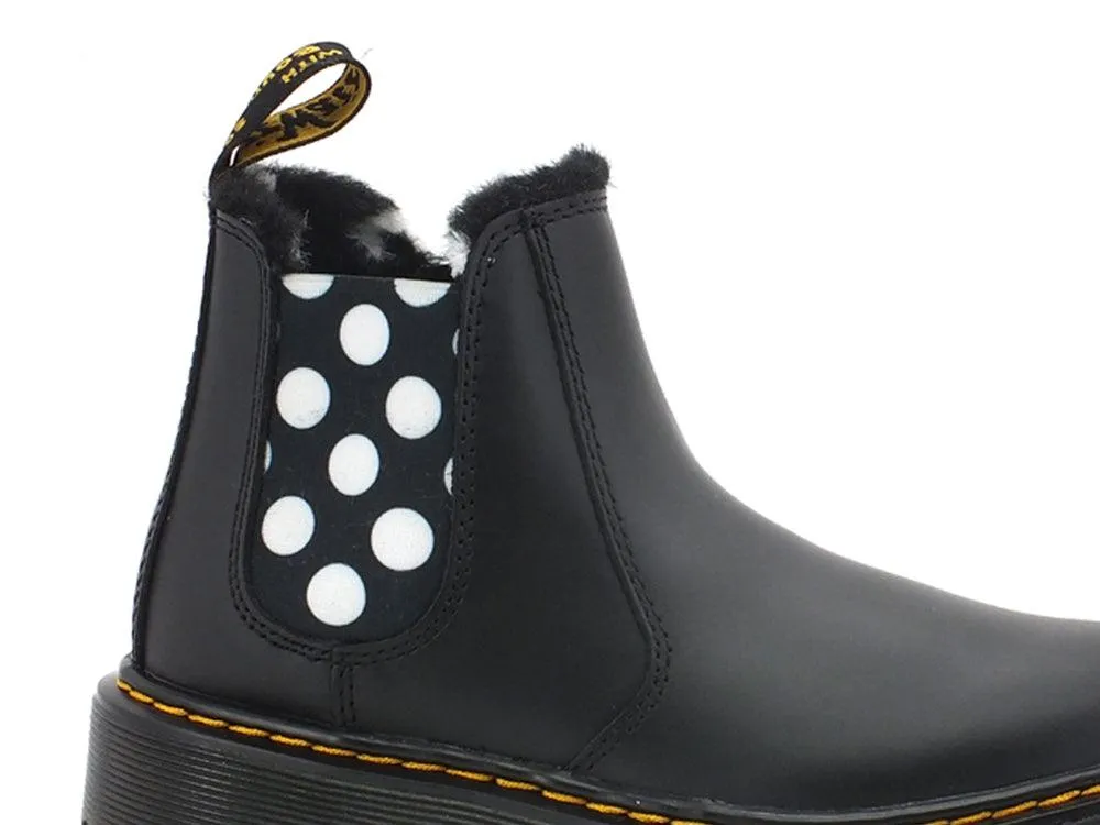 DR. MARTENS Lenoire J Romario Polacco Elastici Pois Black 2976J-27035001