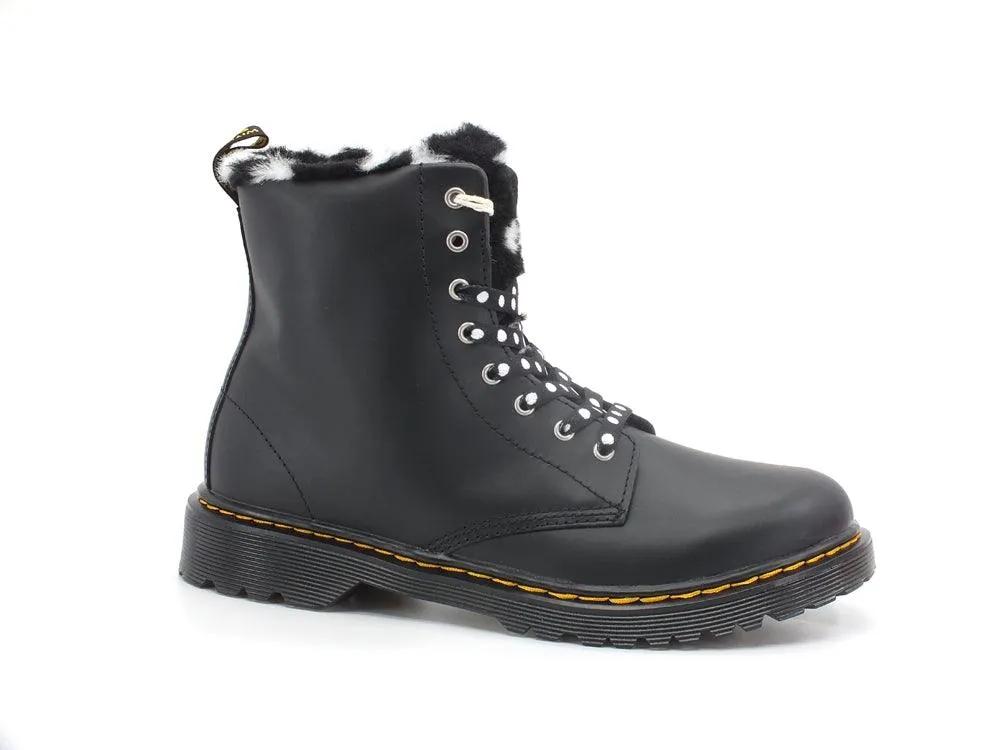 DR. MARTENS Serena Romario Anfibio Lacci Pelo Black 1460J-26995001 all