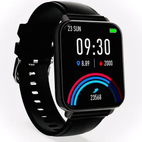 Dr Trust USA Healthpal 2 Smart Watch with 1.7 HD Display, Calling Feature, 24*7 Heart Rate Monitor, Spo2 Monitoring fitness tracker, Sports Modes, Multiple Watch Faces, Fast Charge, Long battery life, for Men & Women