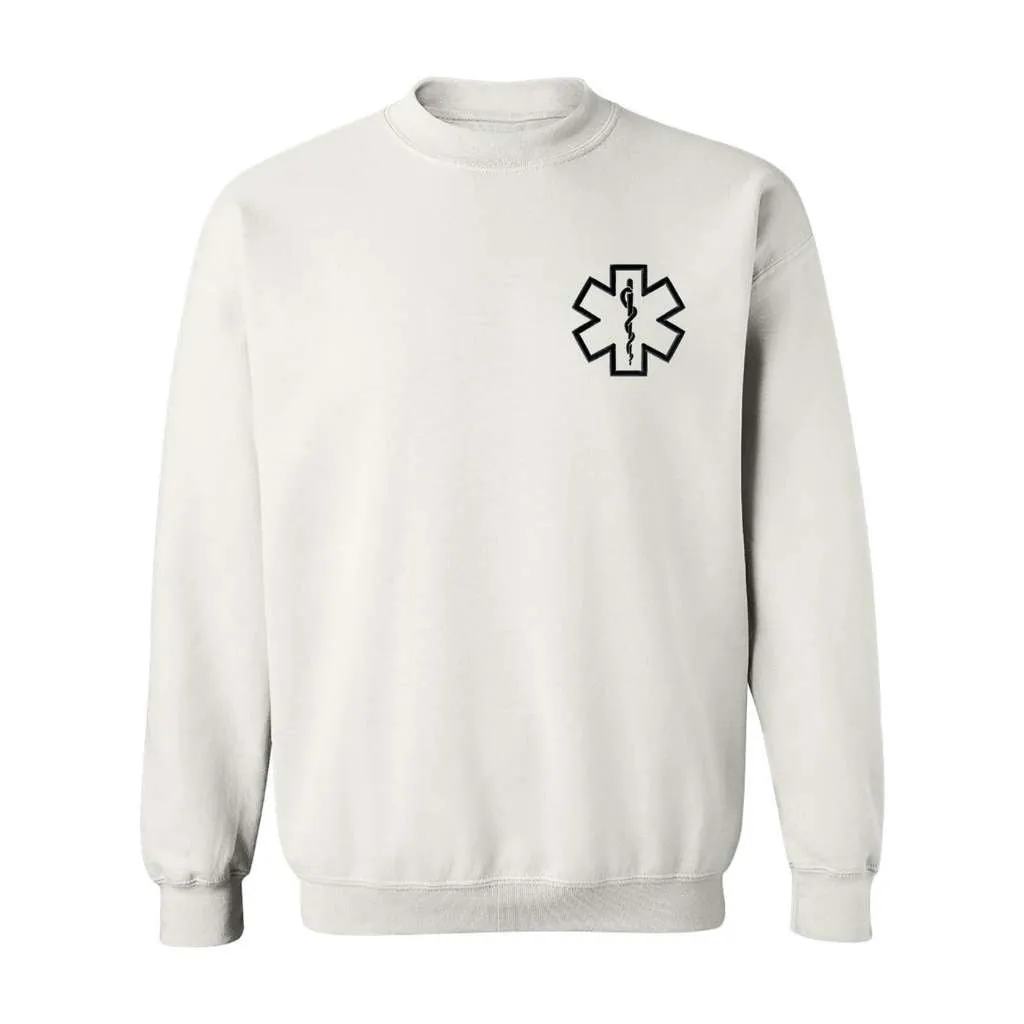 EMT Paramedic Star Logo Embroidered Unisex Oversized Sweatshirt