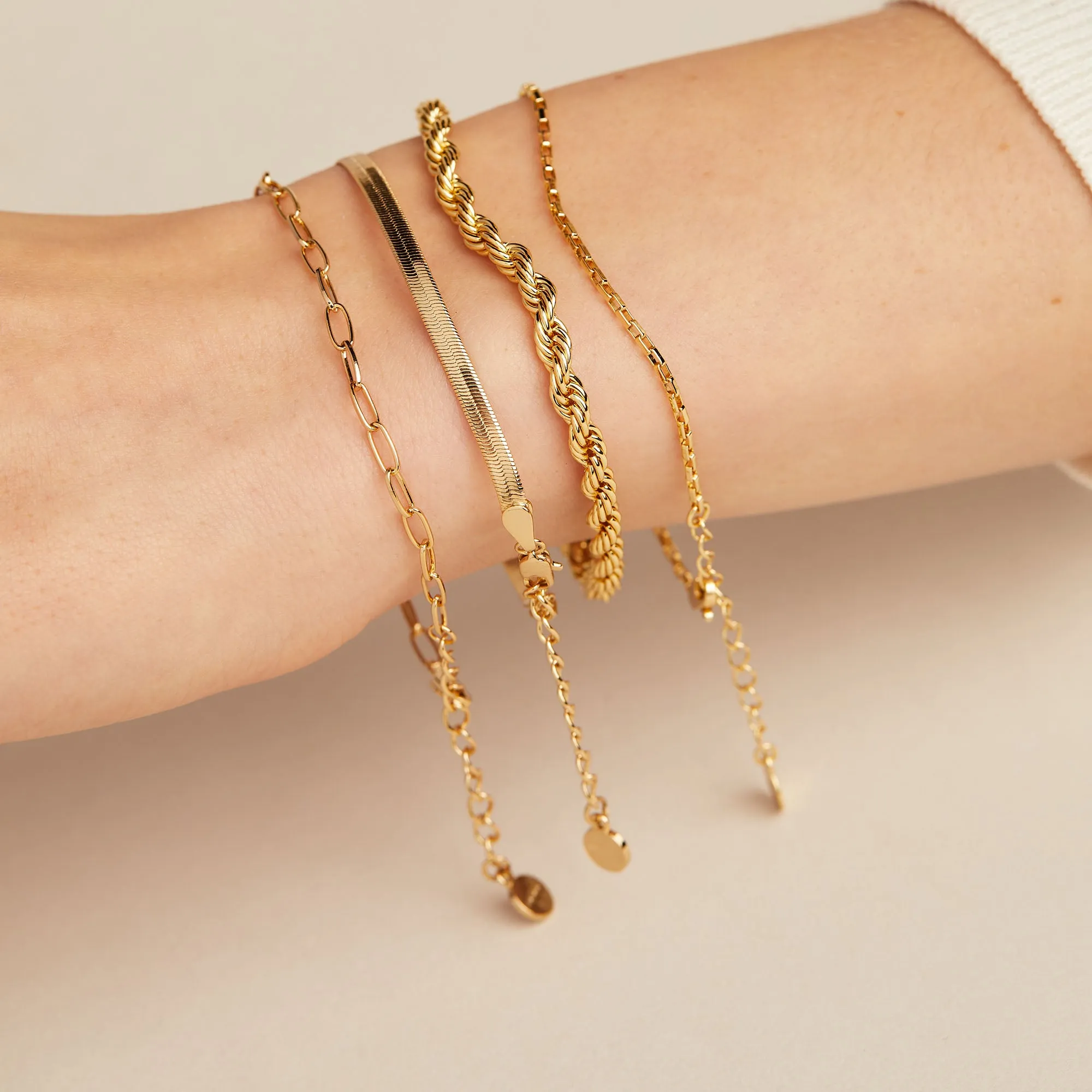 Everyday Herringbone Chain Bracelet