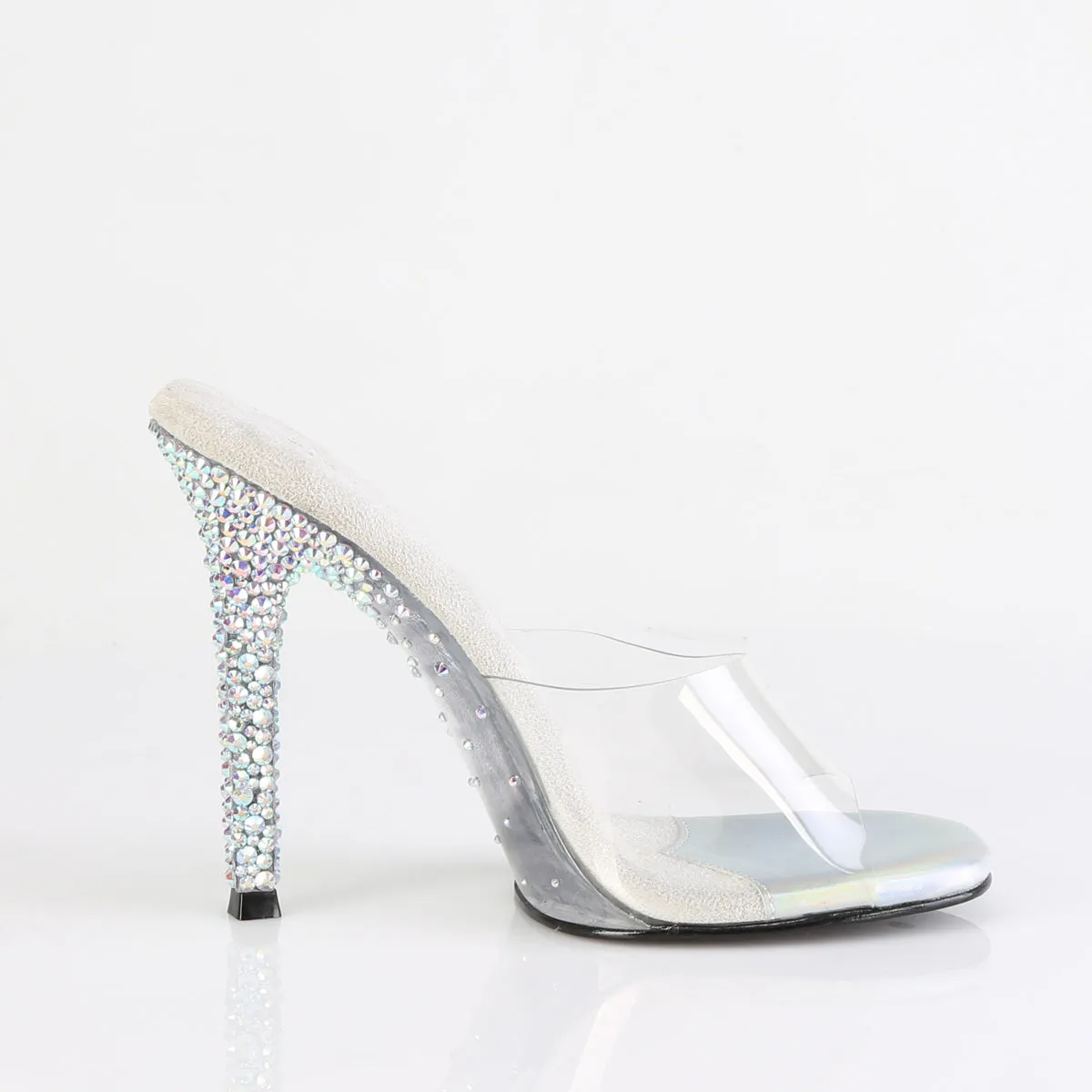 Fabulicious Gala-01DSP-Clear/Silver-Size 7-Clearance