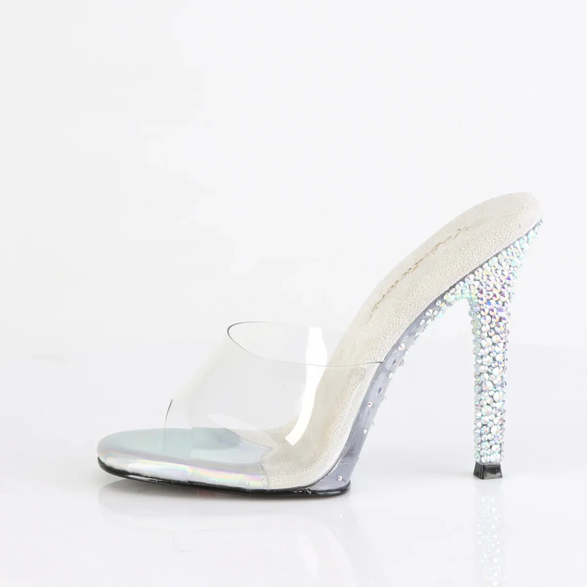 Fabulicious Gala-01DSP-Clear/Silver-Size 7-Clearance