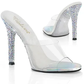 Fabulicious Gala-01DSP-Clear/Silver-Size 7-Clearance