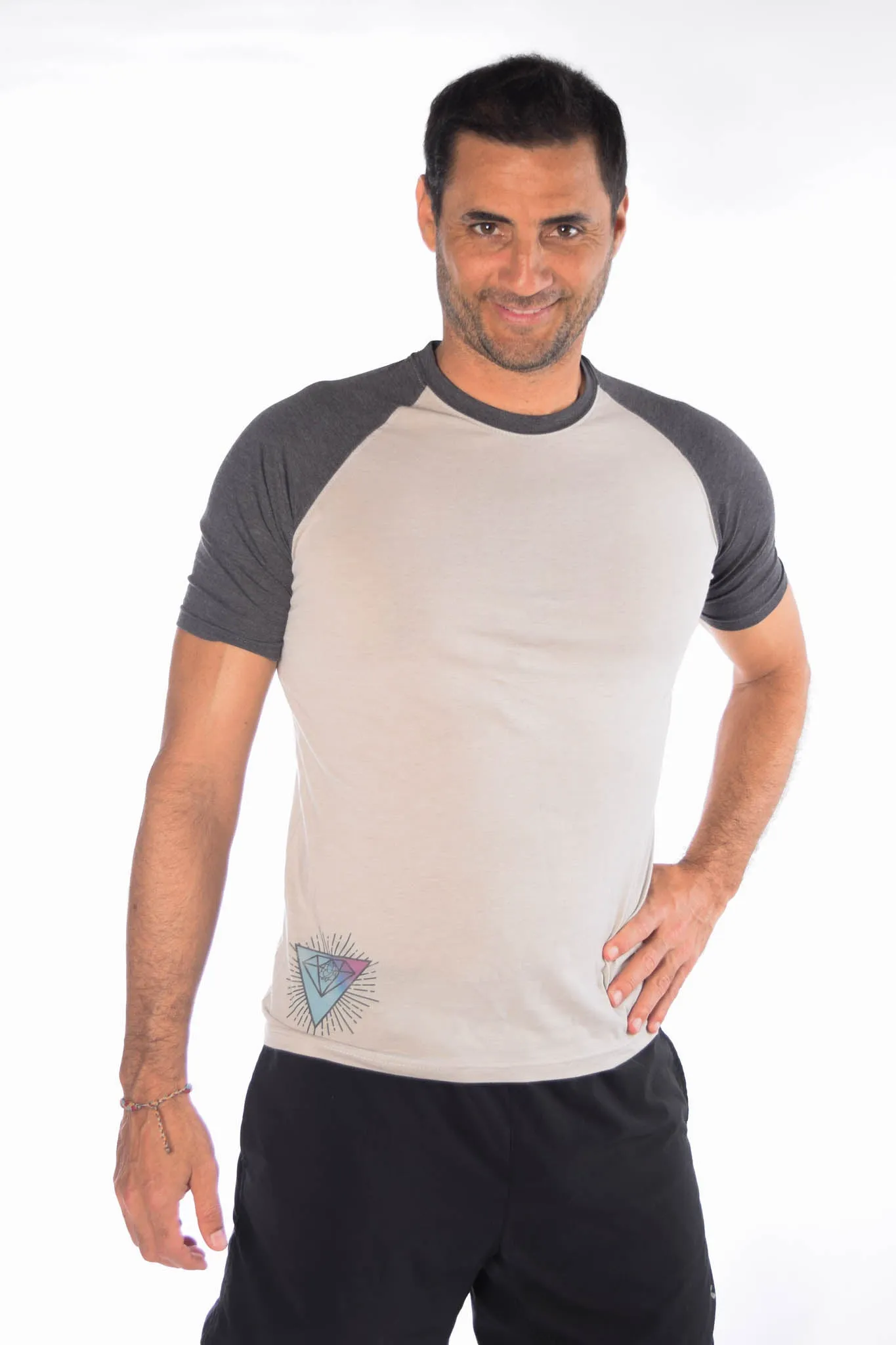 Full Chakra Back Short Sleeve Raglan