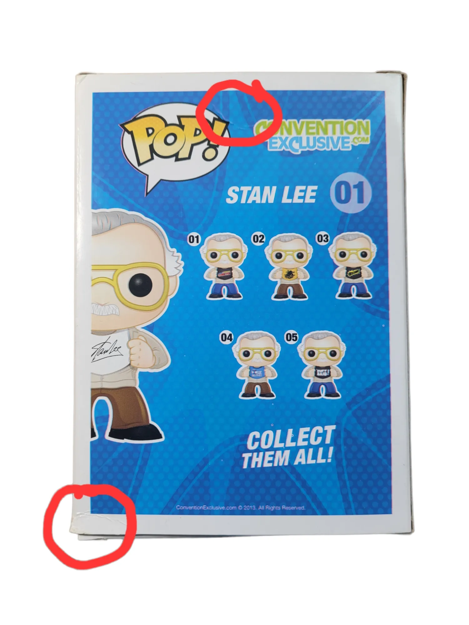 Funko POP! Stan Lee Convention Exclusive 01, 02 & 03 Bundle (Minor Box Damage)