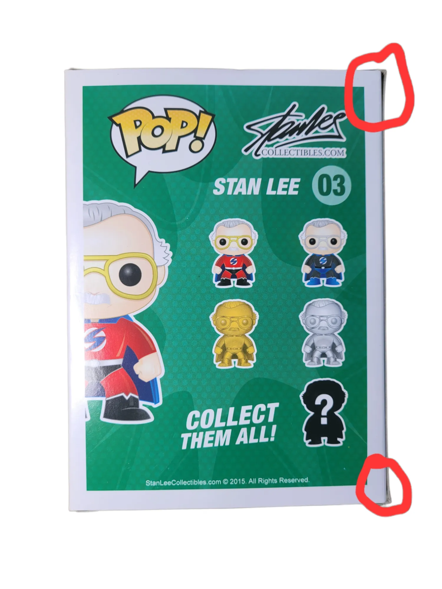 Funko POP! Stan Lee Convention Exclusive 01, 02 & 03 Bundle (Minor Box Damage)