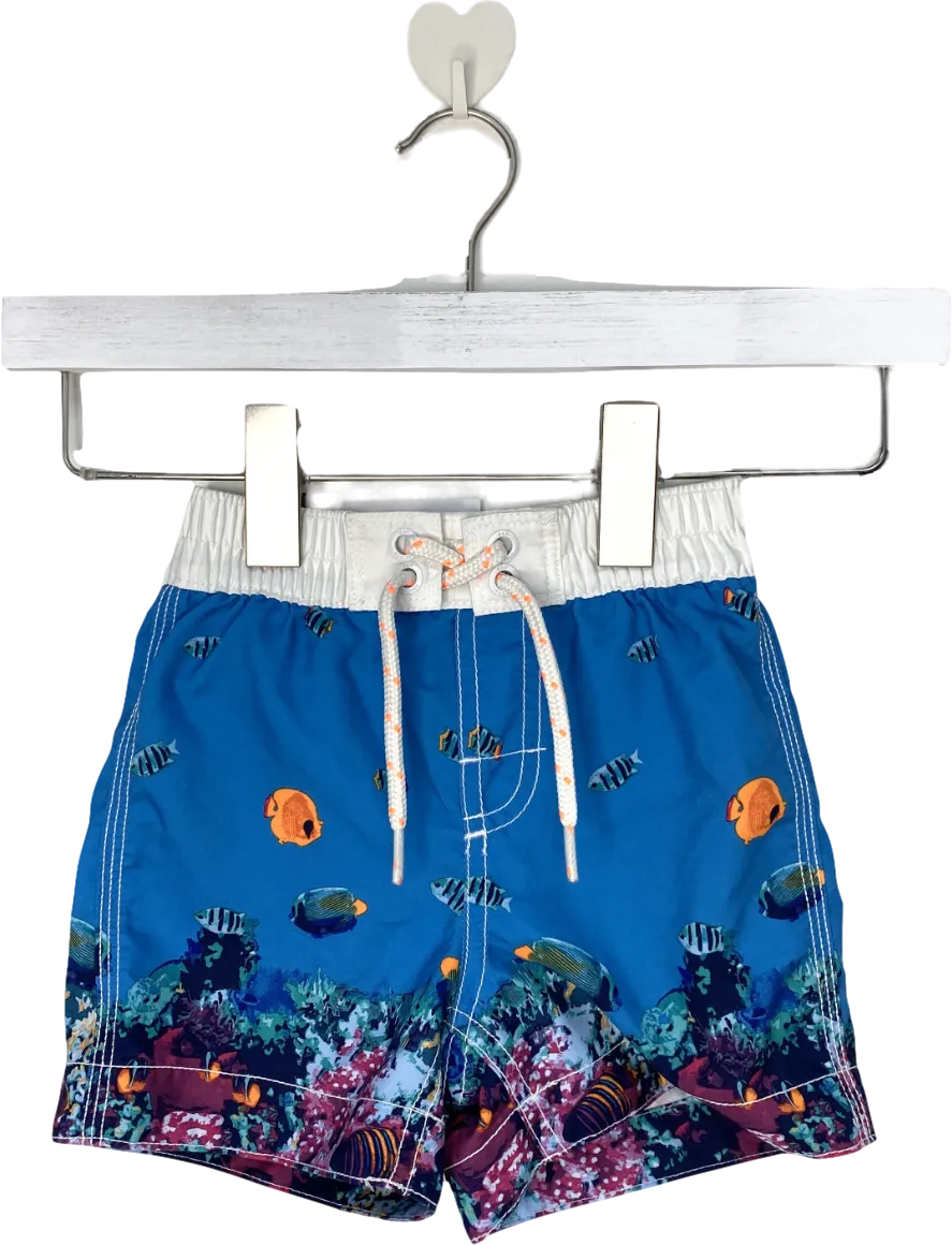 GAP Blue Under The Sea Print Shorts 12-18 Months