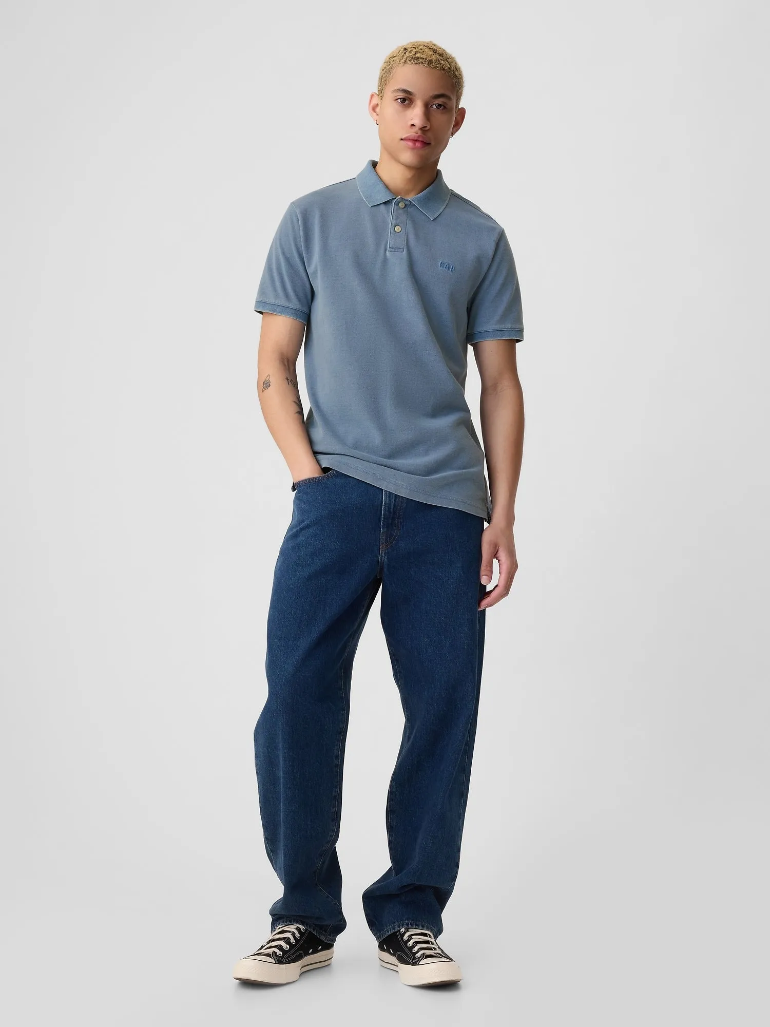 Gap Logo Pique Polo Shirt