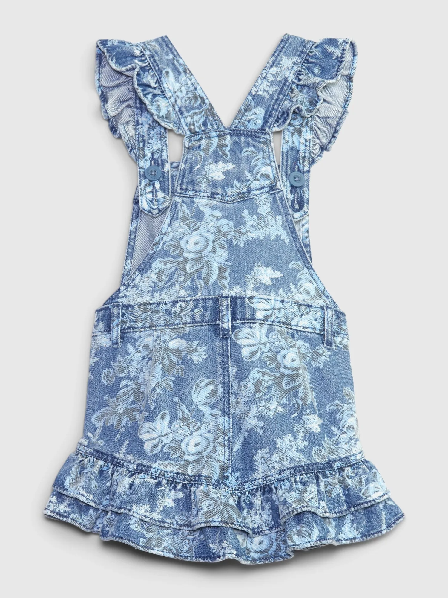 Gap x LoveShackFancy Toddler Floral Denim Skirtall with Washwell