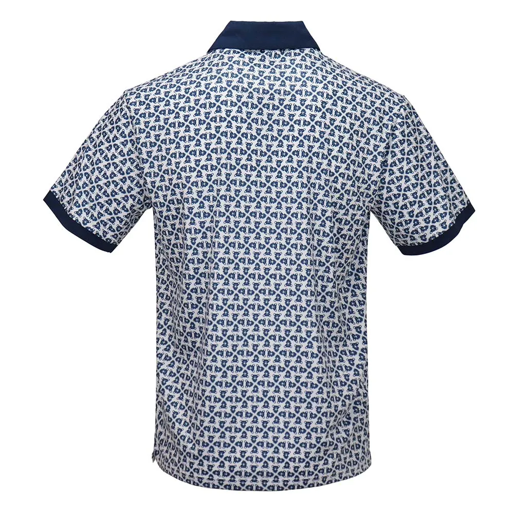 Grateful Dead | Performance Polo |  All Over Bears White & Navy