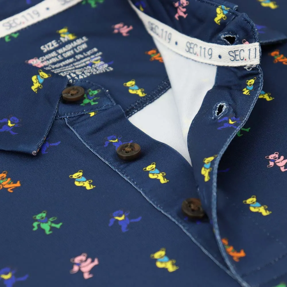 Grateful Dead | Performance Polo |  All Over Dancing Bear