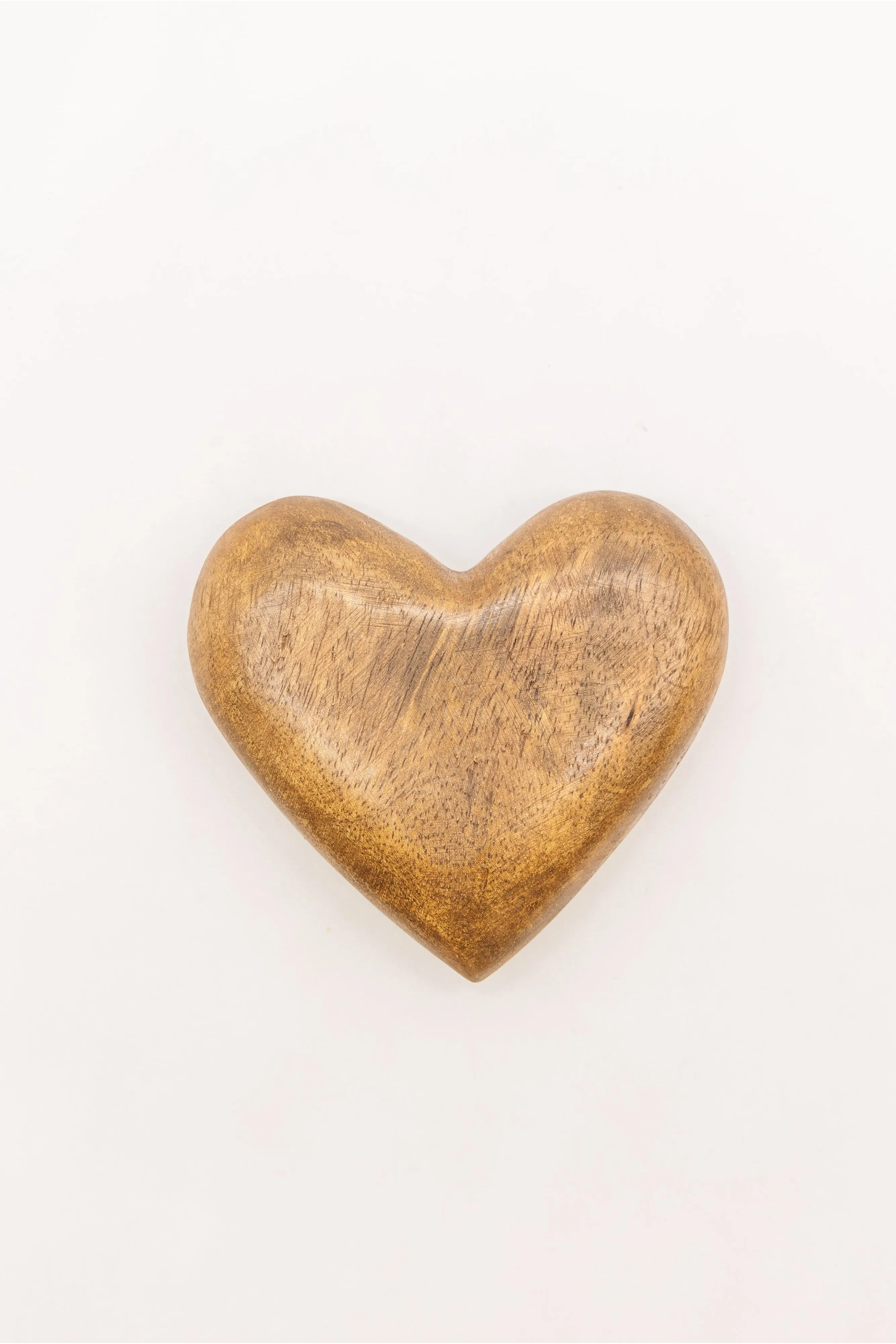 Hand-Carved Wood Heart