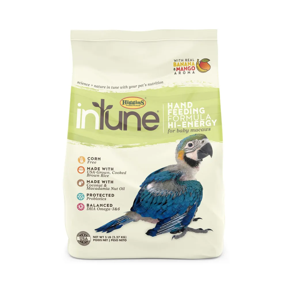 Optimized Title: Higgins inTune High-Energy Hand Feeding Formula for Baby Birds