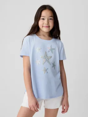 Kids Flippy-Sequin Graphic T-Shirt