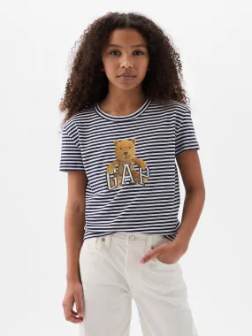 Kids Organic Cotton Brannan Bear Logo T-Shirt