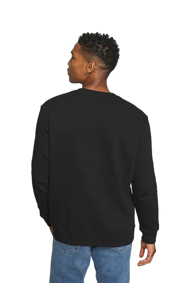 Lee Men's Crewneck Sweatshirt Plain Crew Sweatshrt L81ITJ01 black