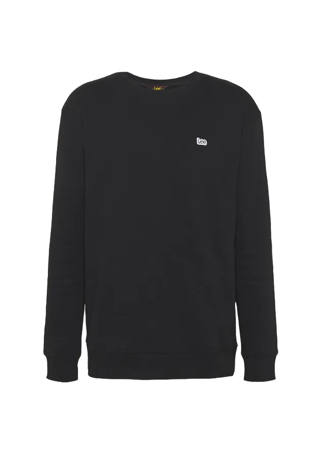 Lee Men's Crewneck Sweatshirt Plain Crew Sweatshrt L81ITJ01 black