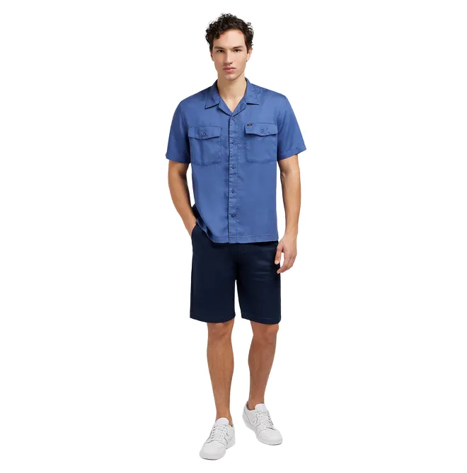 Lee men's short sleeve shirt Chetopa 112349046 blue