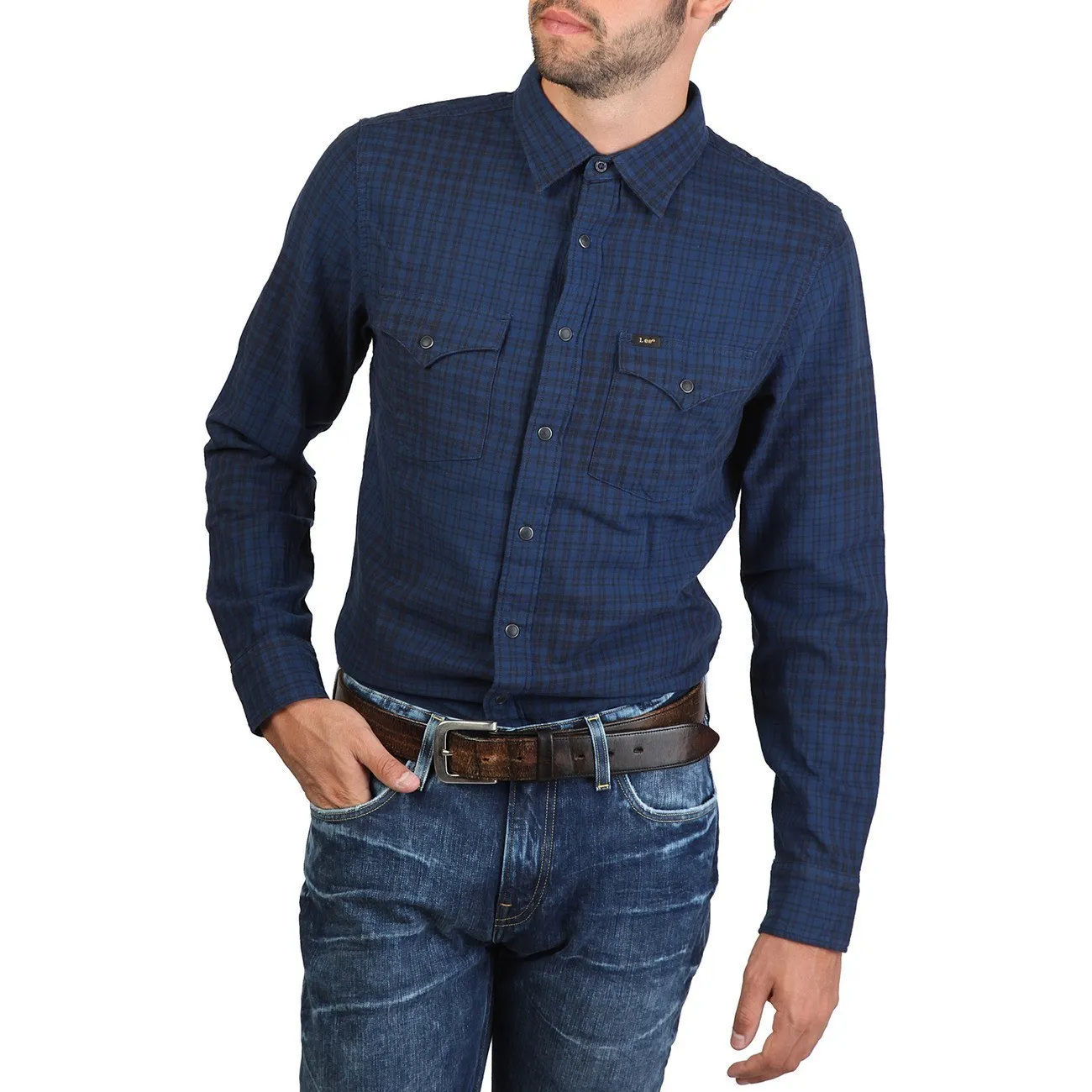 Lee - Western Shirt - Blue