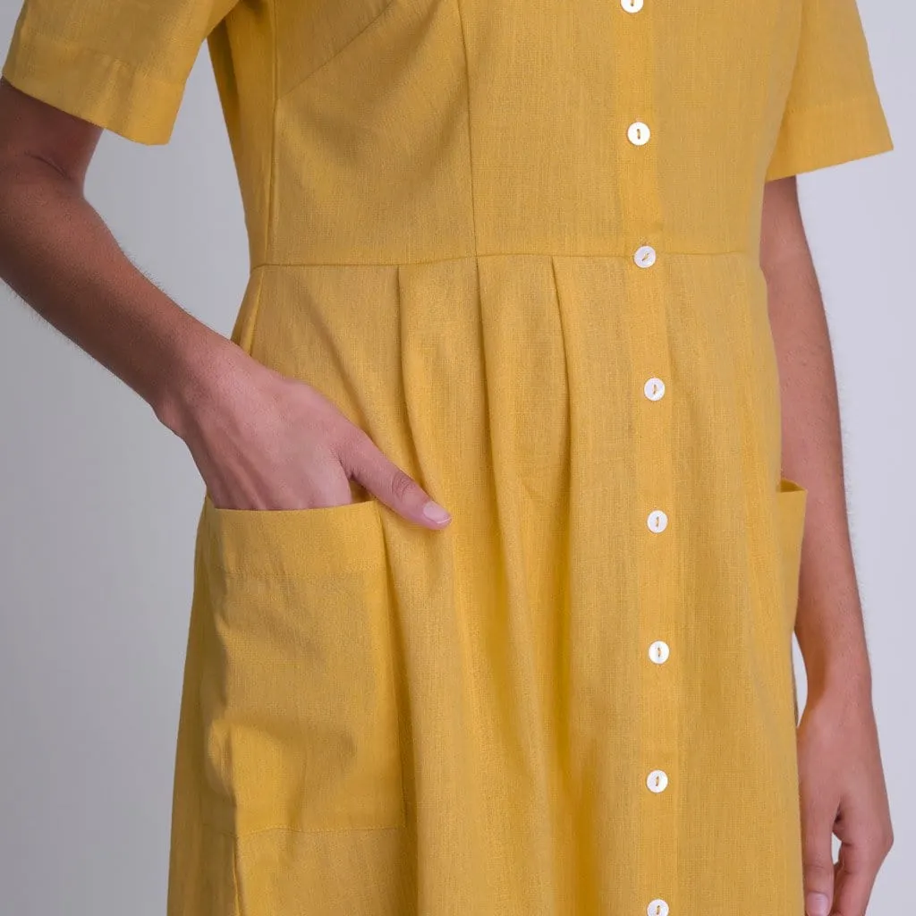 Lena Cottong & Linen Day Dress | Mango