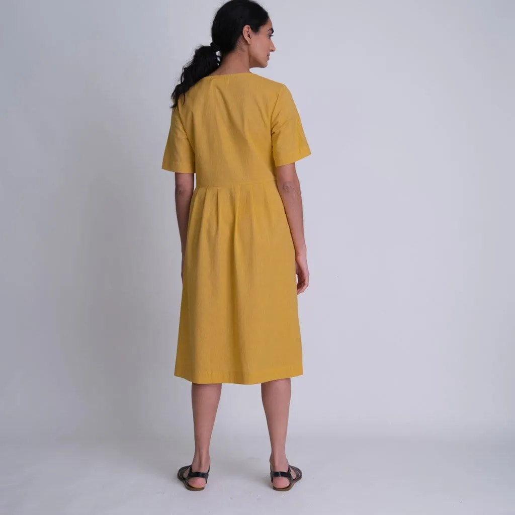 Lena Cottong & Linen Day Dress | Mango