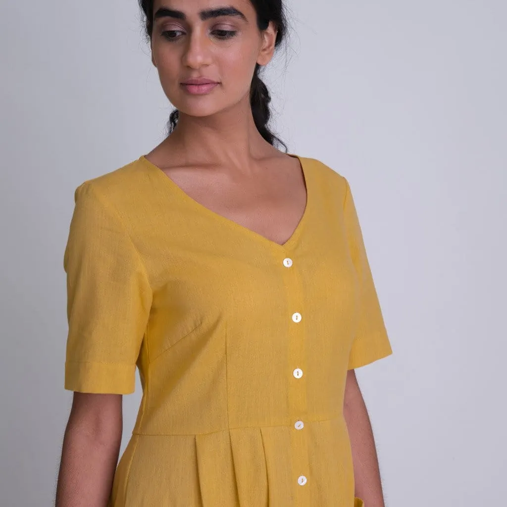 Lena Cottong & Linen Day Dress | Mango