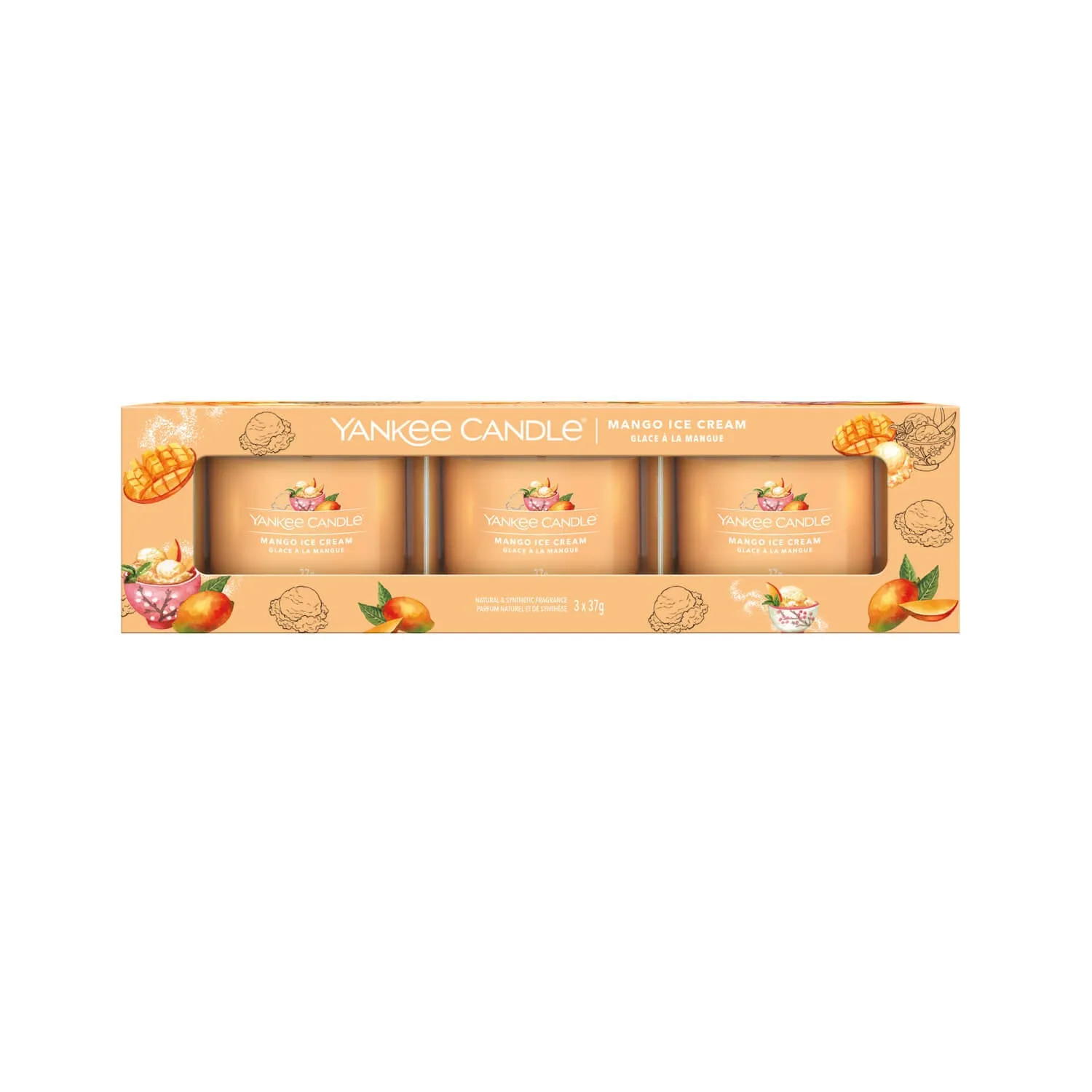 Mango Ice Cream - 3 pack votive set