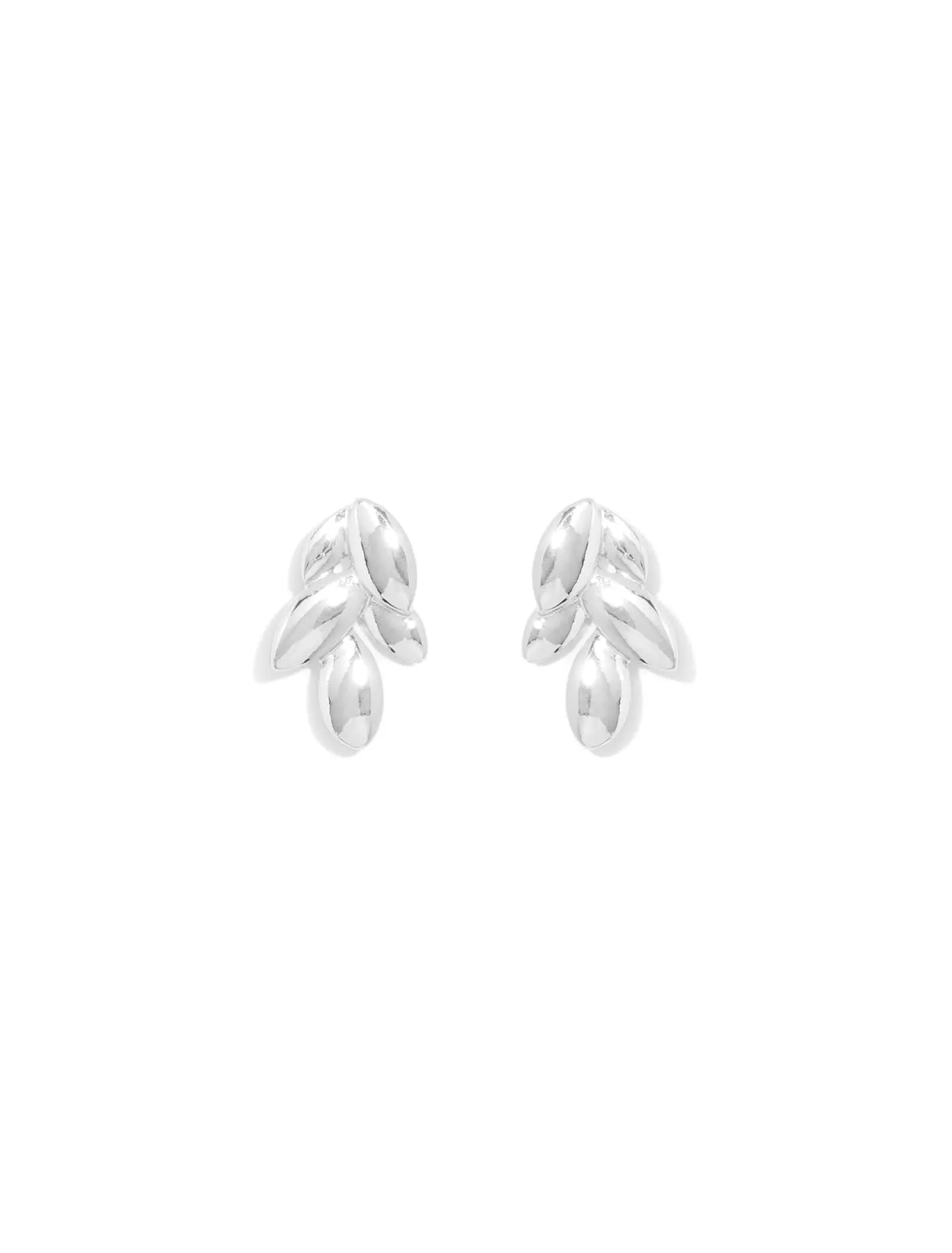 Marli Metal Leaf Earrings