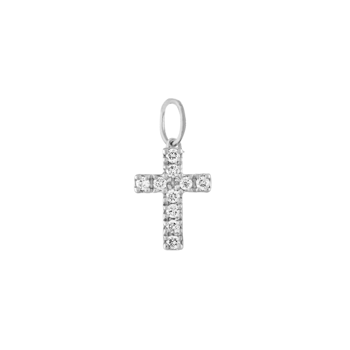 Mini Pave Cross - Forever Charm