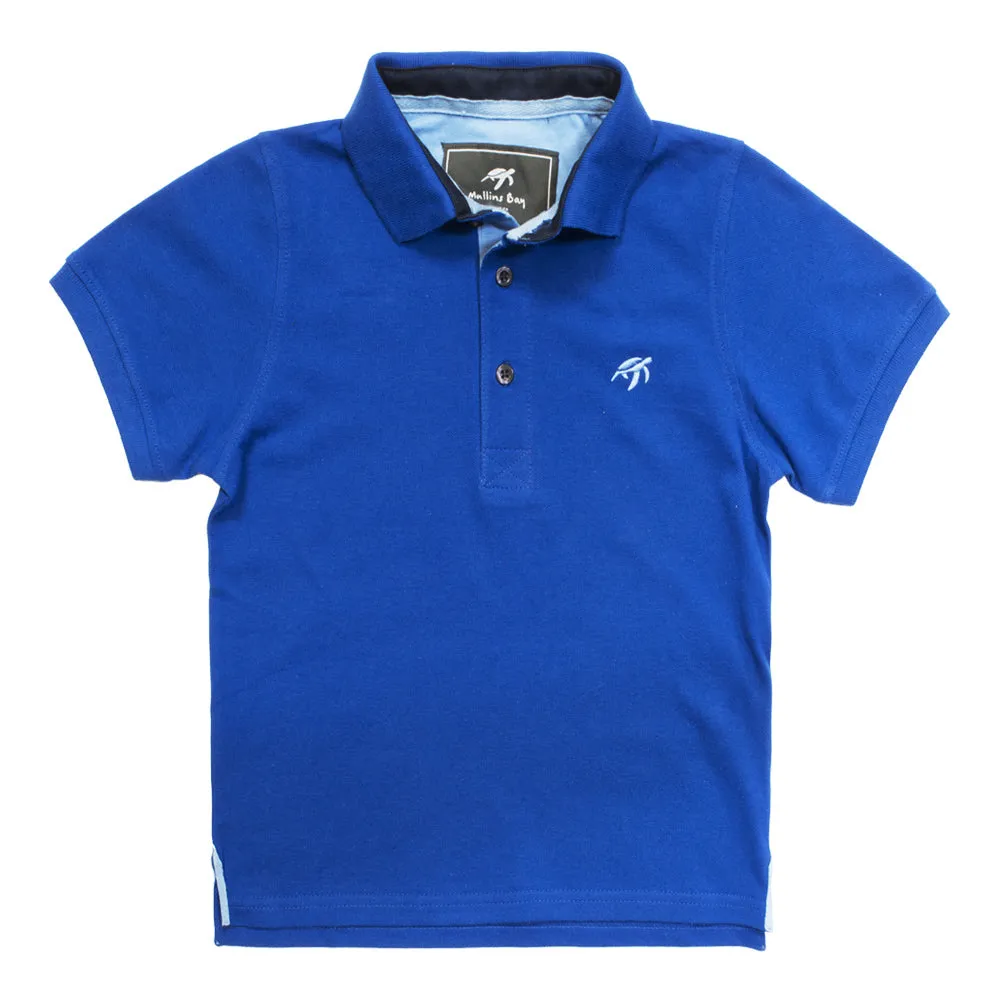 Mullins Bay Childrens Polo Shirt - Electric Blue