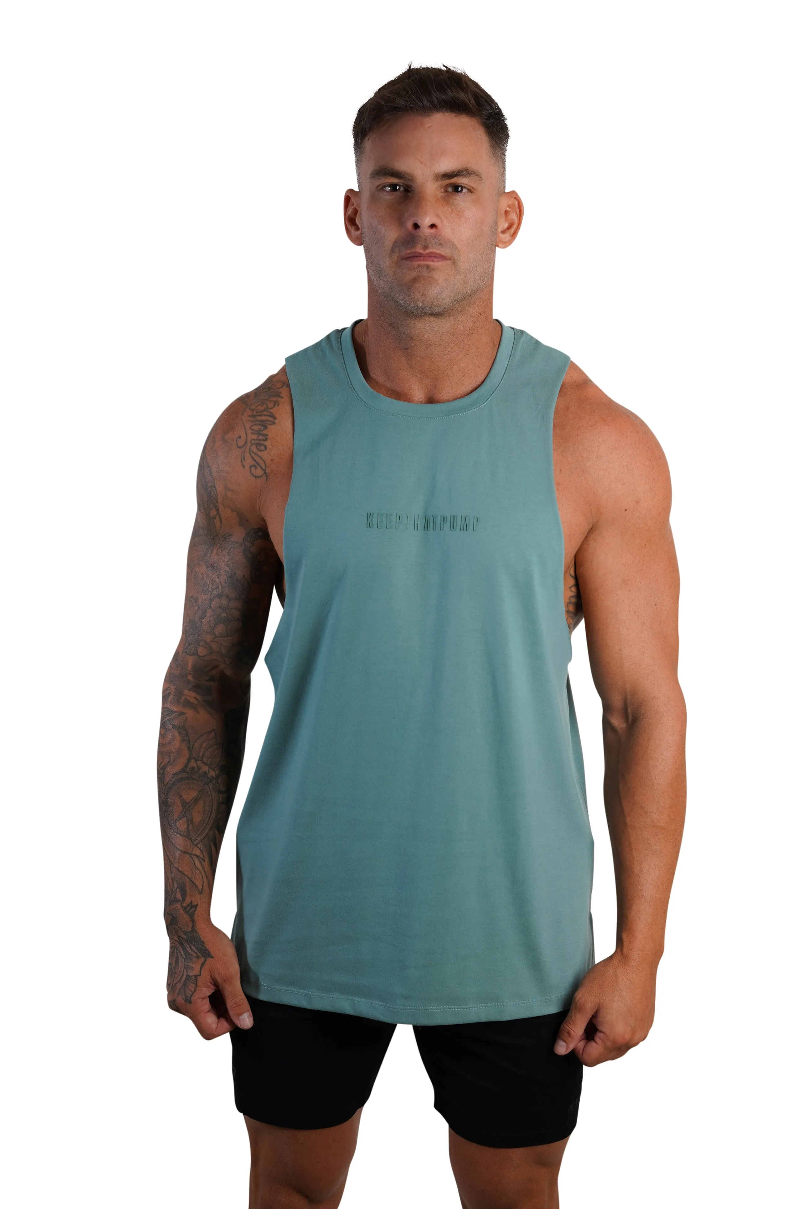 Muscle Tank - Khaki Green