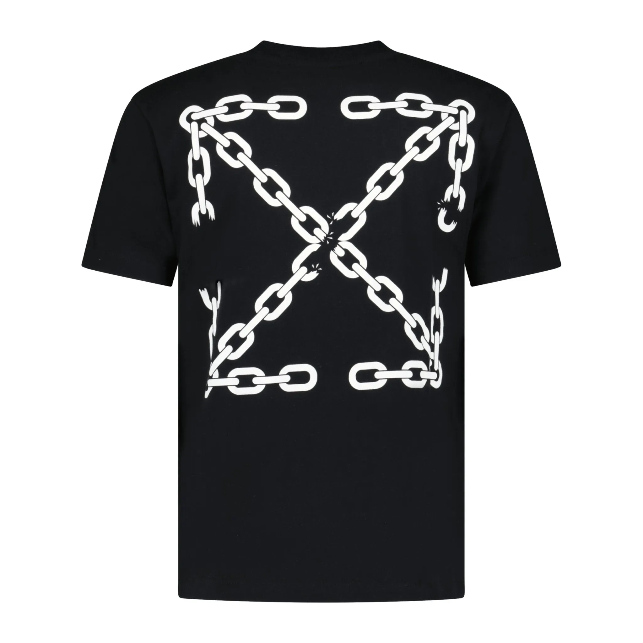 OFF-WHITE CHAIN LOGO T-SHIRT BLACK