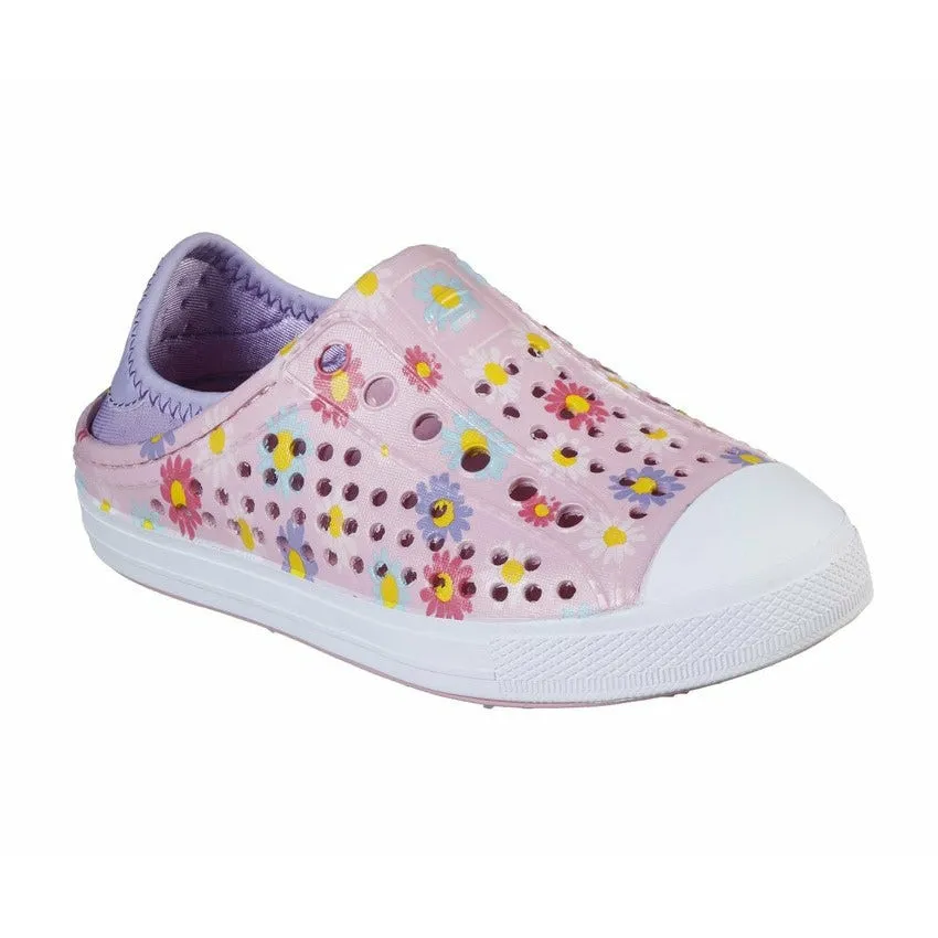 Pantofi vara fetita SKECHERS Guzman Steps - Hello Daisy, 302114L-PNK roz, cauciuc natural