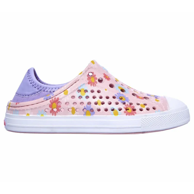 Pantofi vara fetita SKECHERS Guzman Steps - Hello Daisy, 302114L-PNK roz, cauciuc natural