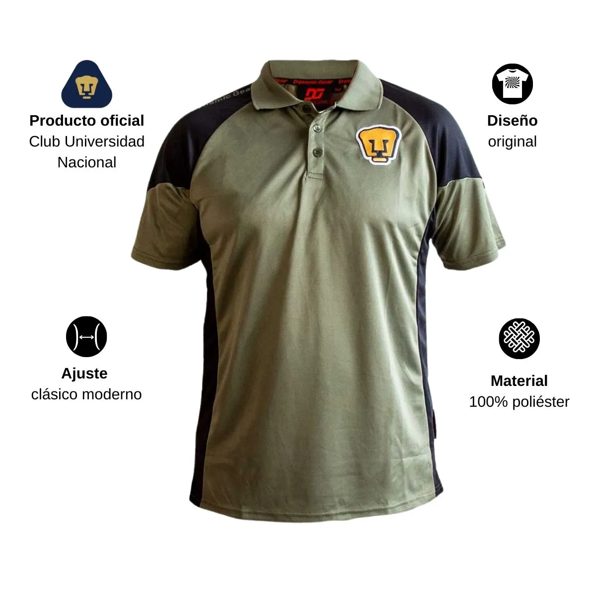 Playera Tipo Polo Hombre Pumas UNAM DGMP314M